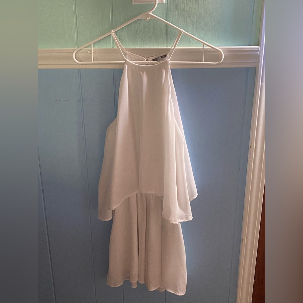 Very comfortable, white dress. Only used 1 time